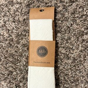 White Textured Ties by f&b